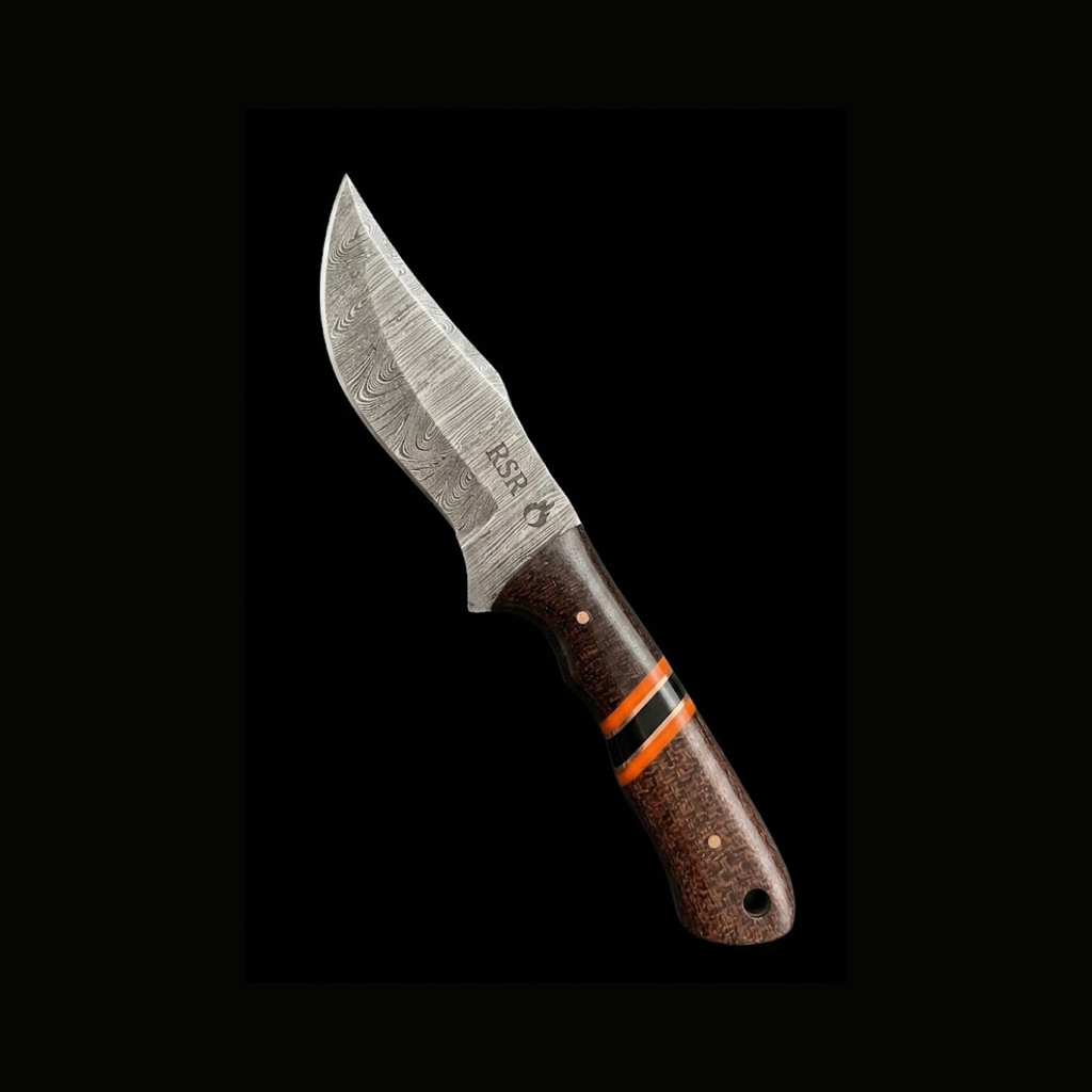 RSR Bowie | 8.25” Damascus Fixed Blade