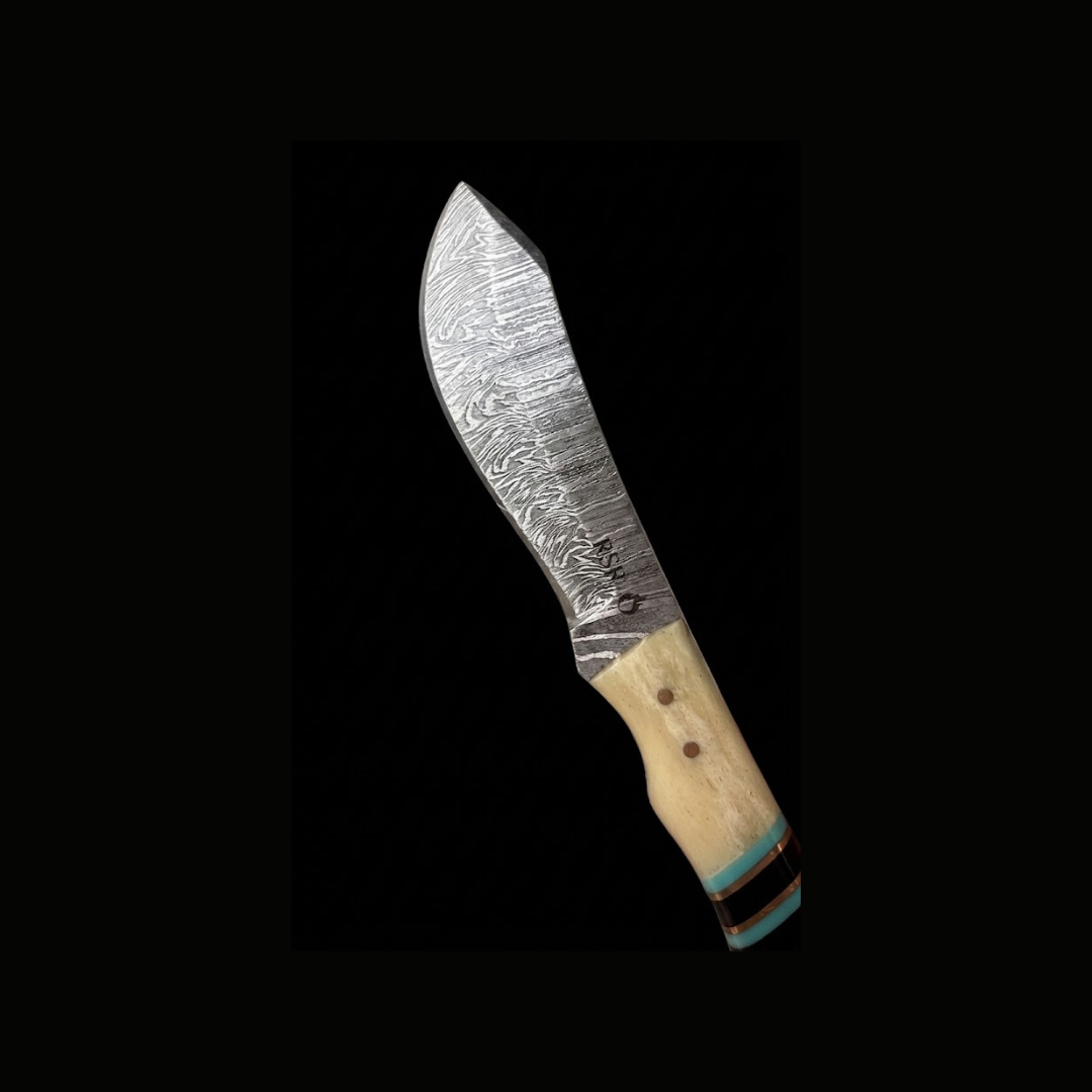RSR Charlie Skinner | 8” Damascus Fixed Blade Knife