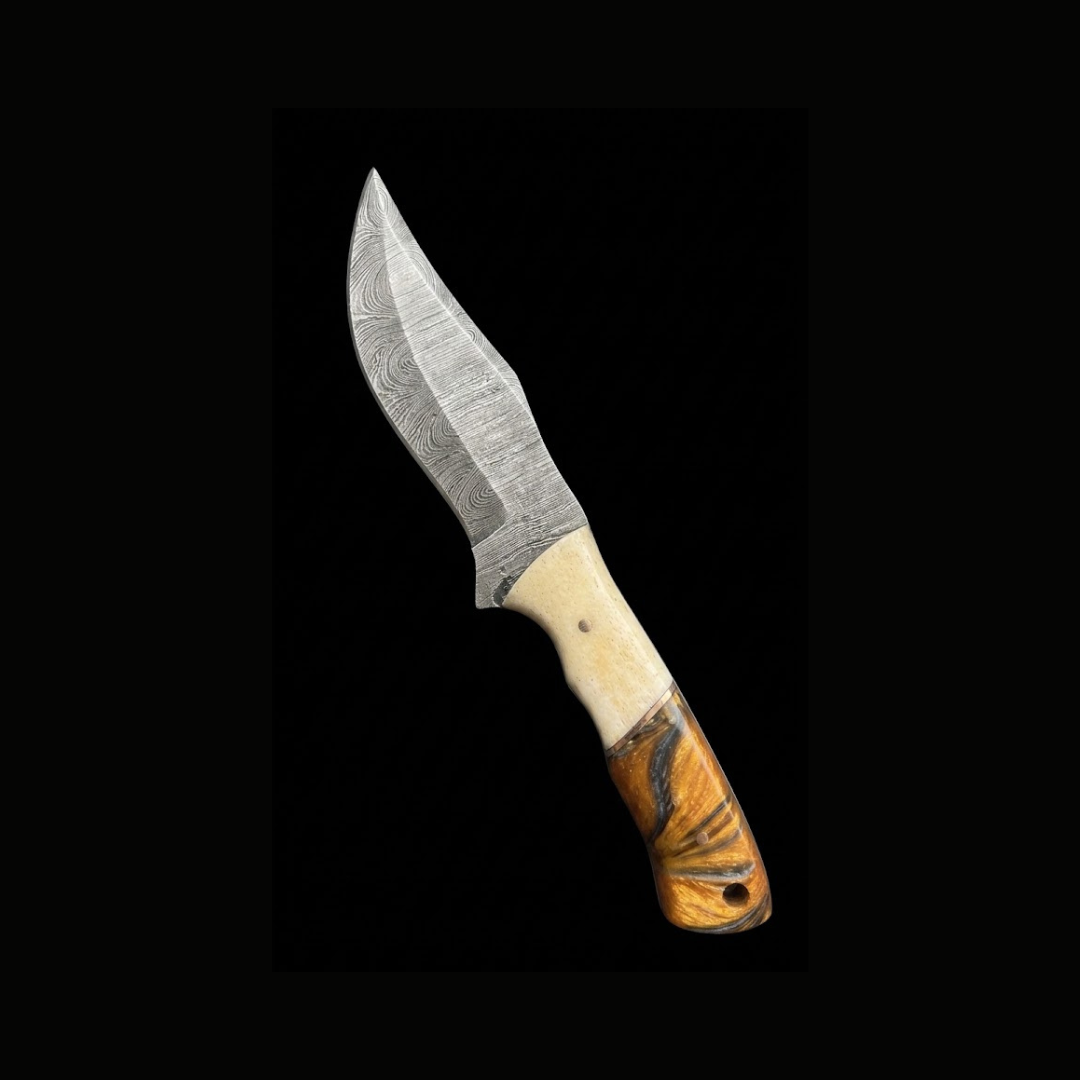 RSR Bowie | 8” Damascus Fixed Blade Knife