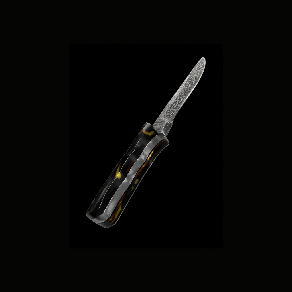 RSR Mini | 4” Damascus Bowie Fixed Blade