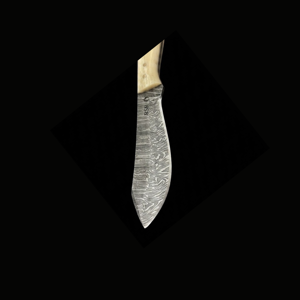 RSR Charlie Skinner | 8” Damascus Fixed Blade Knife