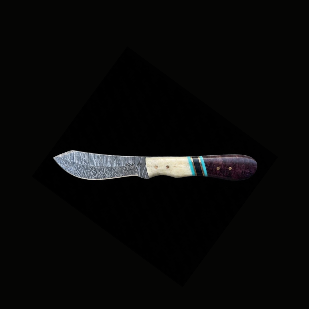 RSR Charlie Skinner | 8” Damascus Fixed Blade Knife
