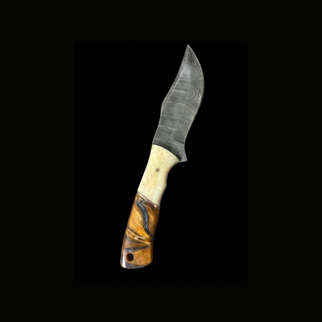 RSR Bowie | 8” Damascus Fixed Blade Knife