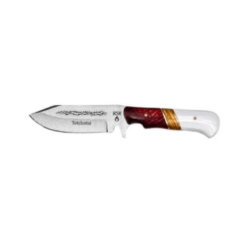 RSR Tetelastai — Faith Signature Series One | 9” D2 Shepherd’s Drop Point Skinner Knife