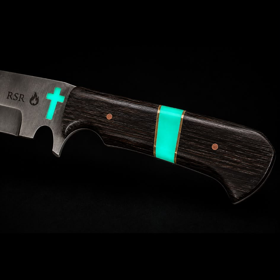 RSR Lumen Cross | 9” D2 Wenge Fixed Blade
