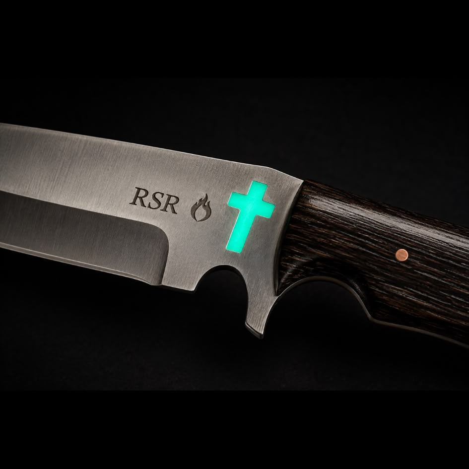 RSR Lumen Cross | 9” D2 Wenge Fixed Blade