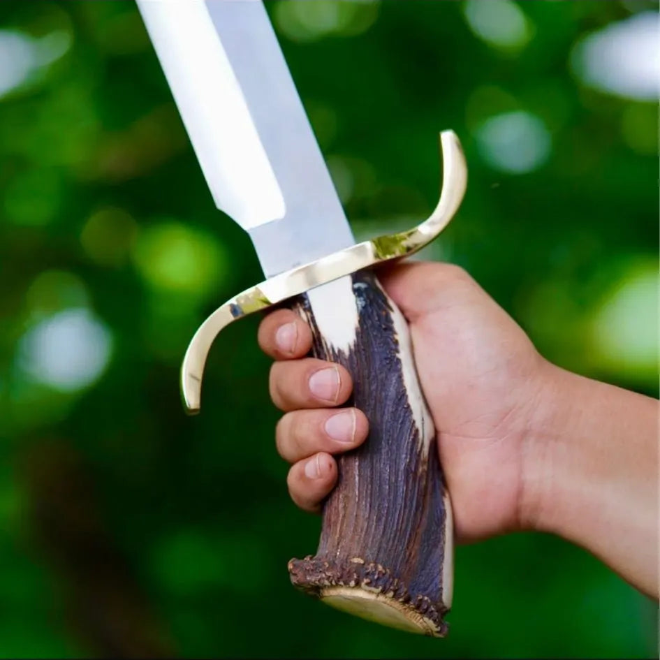 Factory Stagi 16” Original Stag Handle Fixed Blade